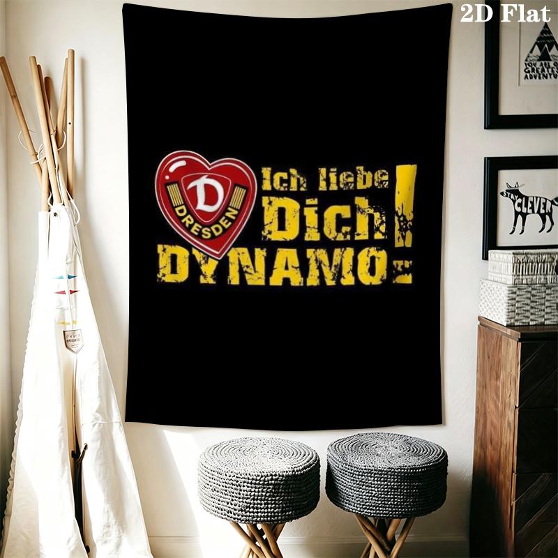 Sg Dynamo Dresden Wall Tapestry Aesthetic Wall Hanging Printed Fabric Blanket Decorative Tapestries for Bedroom Living Room Home Decor