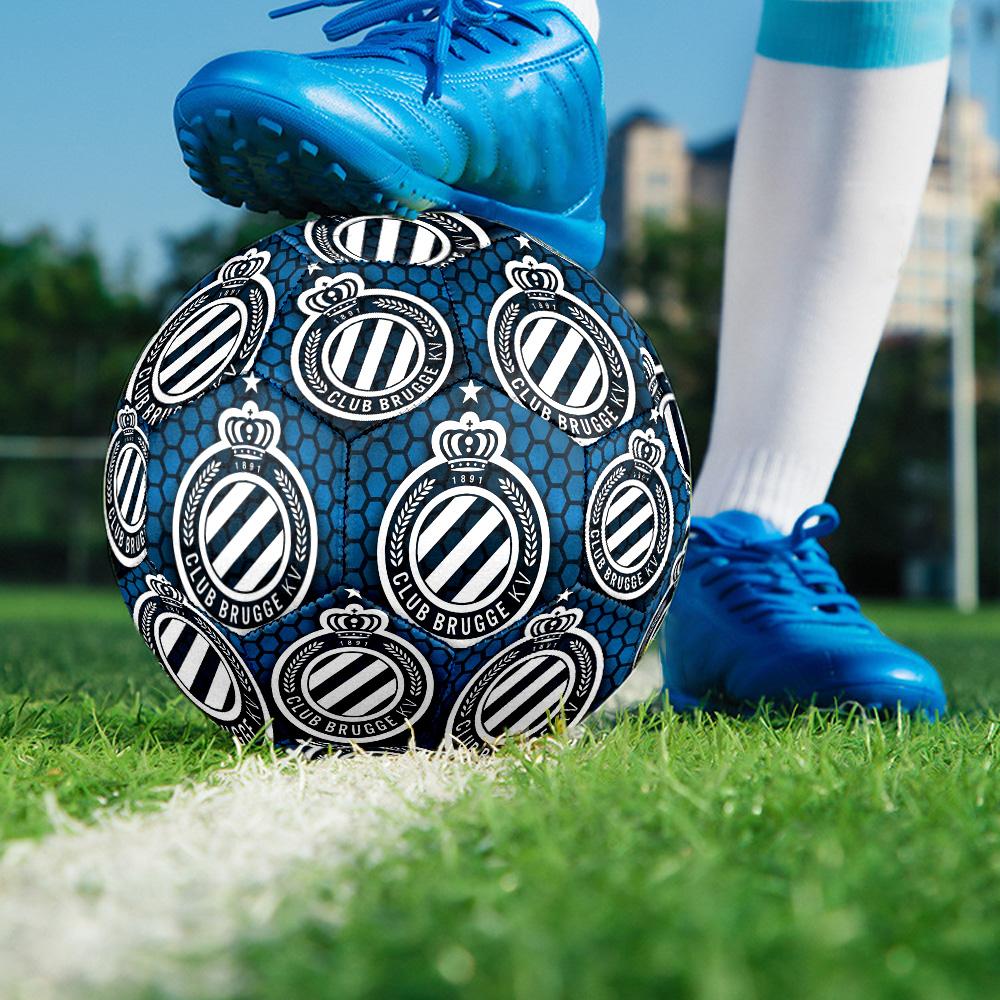 Club Brugge KVIndoor Soccer Ball Colorful All Ages Machine Stitched PVC Competition Ready Durable High-Bounce