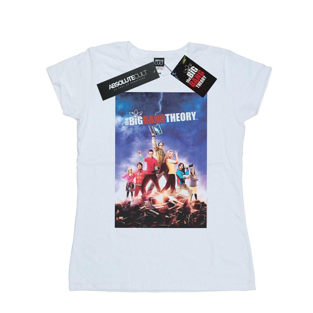 The Big Bang Theory Womens/Ladies Character Poster Cotton T-Shirt