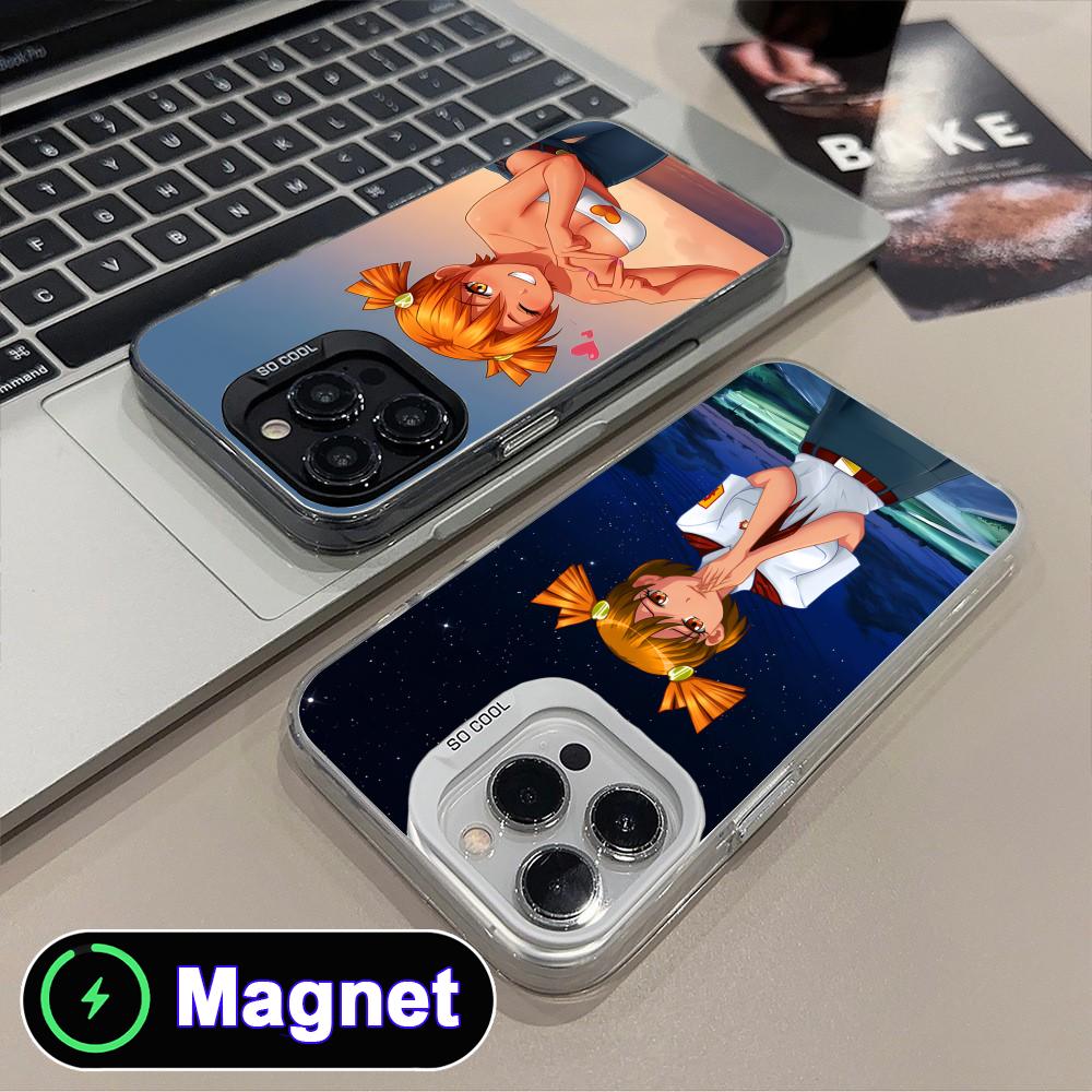 Everlasting Summer Alisa Translucent MagSafe Mobile Phone Case for iPhone 17 16 15 14 13 12 11 Air Pro Max Plus Colorful Cover