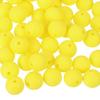 Uxcell 50 шт. 9 мм силиконовые бусины круглые свободные резиновые бусины DIY брелок ручка браслет для изготовления ювелирных изделий (ярко-желтый)