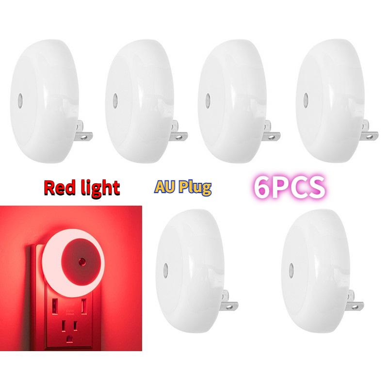 Intelligent Light Control Induction Light, Small Night Light, White Light, Blue Light, Red Light, Warm Light, Amber Light, Smart Home