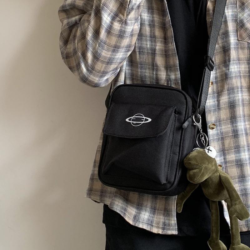 Маленькая, Простая, Универсальная, Свежевыглядящая Тканевая Сумка, Сумка через плечо, Сумка кросс-боди