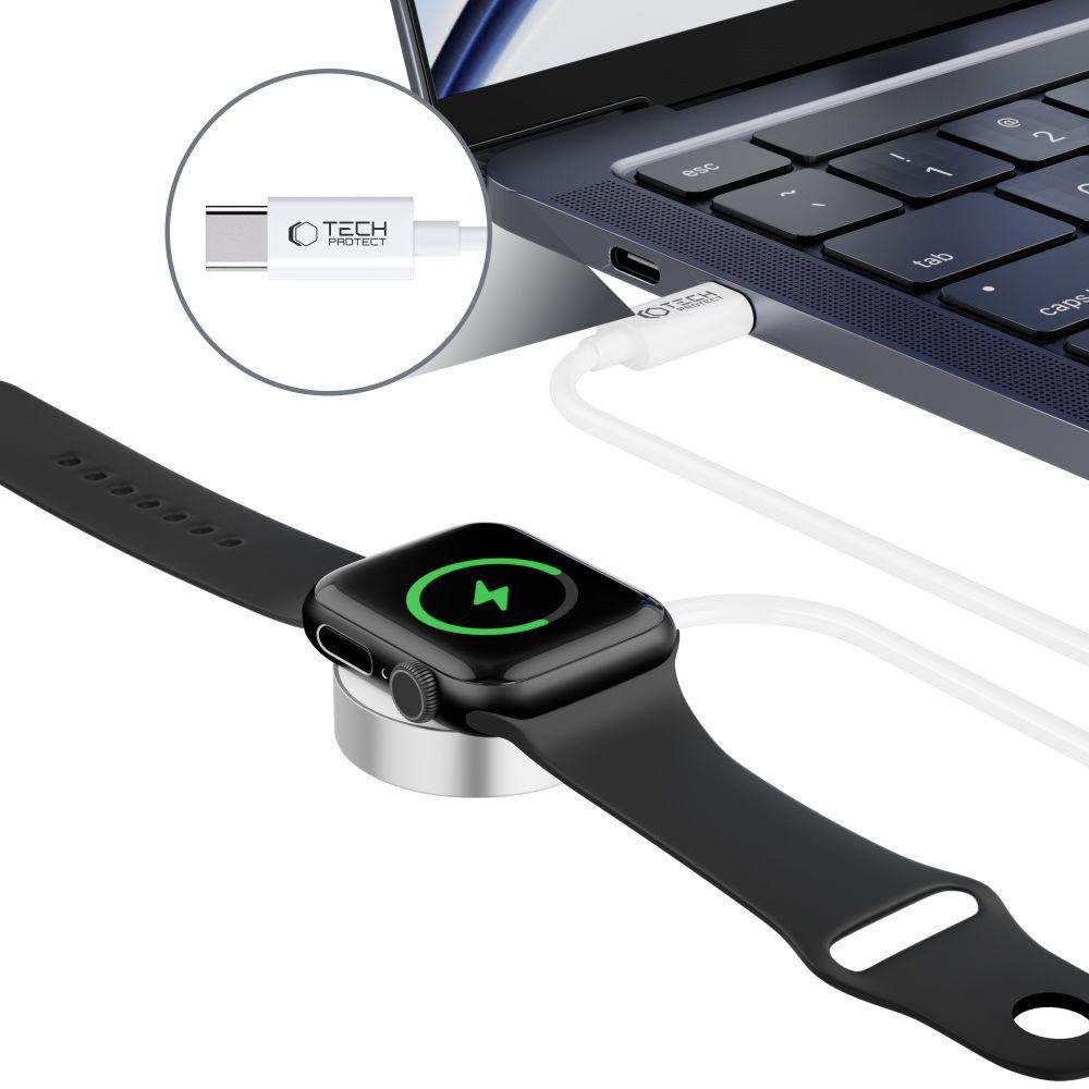 Tech-Protect Ultraboost Magnetic Charging Type-C Cable 120Cm Apple Watch White