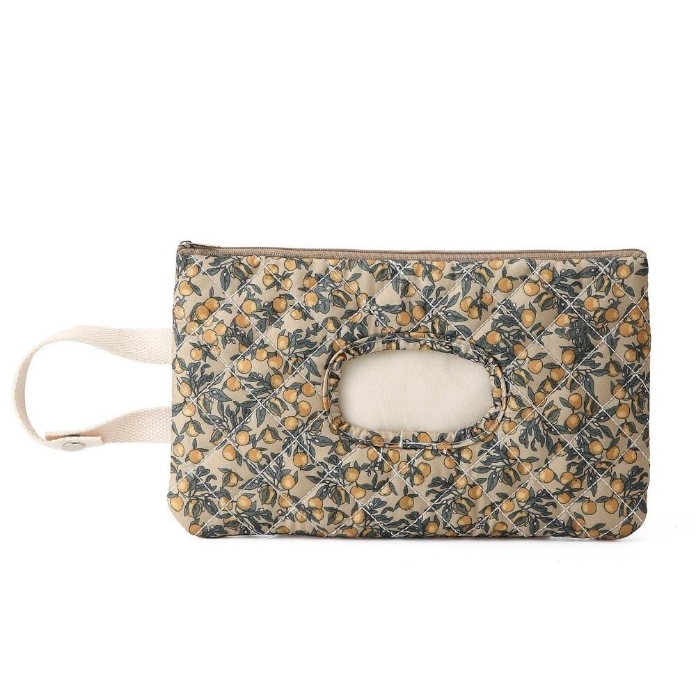 Floral Design Baby Wipes Dispenser Portable Baby Wet Wipe Pouch Wet Tissue Storage Bag  Travel Use