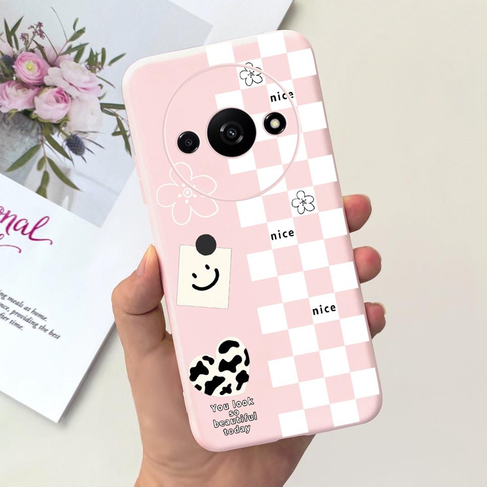 Модный дизайн Чехол для Xiaomi Redmi A3 4G Бабочка Милый Кот Мягкий Силиконовый Задний Чехол для Redmi A3 A 3 6.71" Бампер Чехол для Телефона