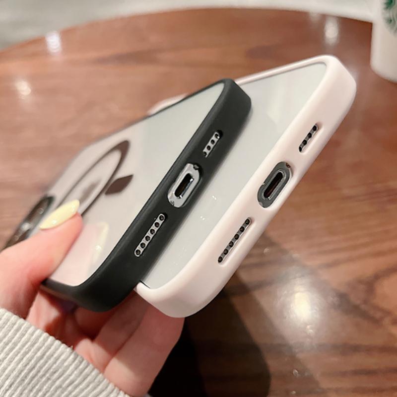 For Magsafe Magnetic Wireless Charging Case for For Iphone 15 16 14 13 12 11 Pro Max Mini X Xs XR 7 8 Plus Hard Acrylic Clear Cover