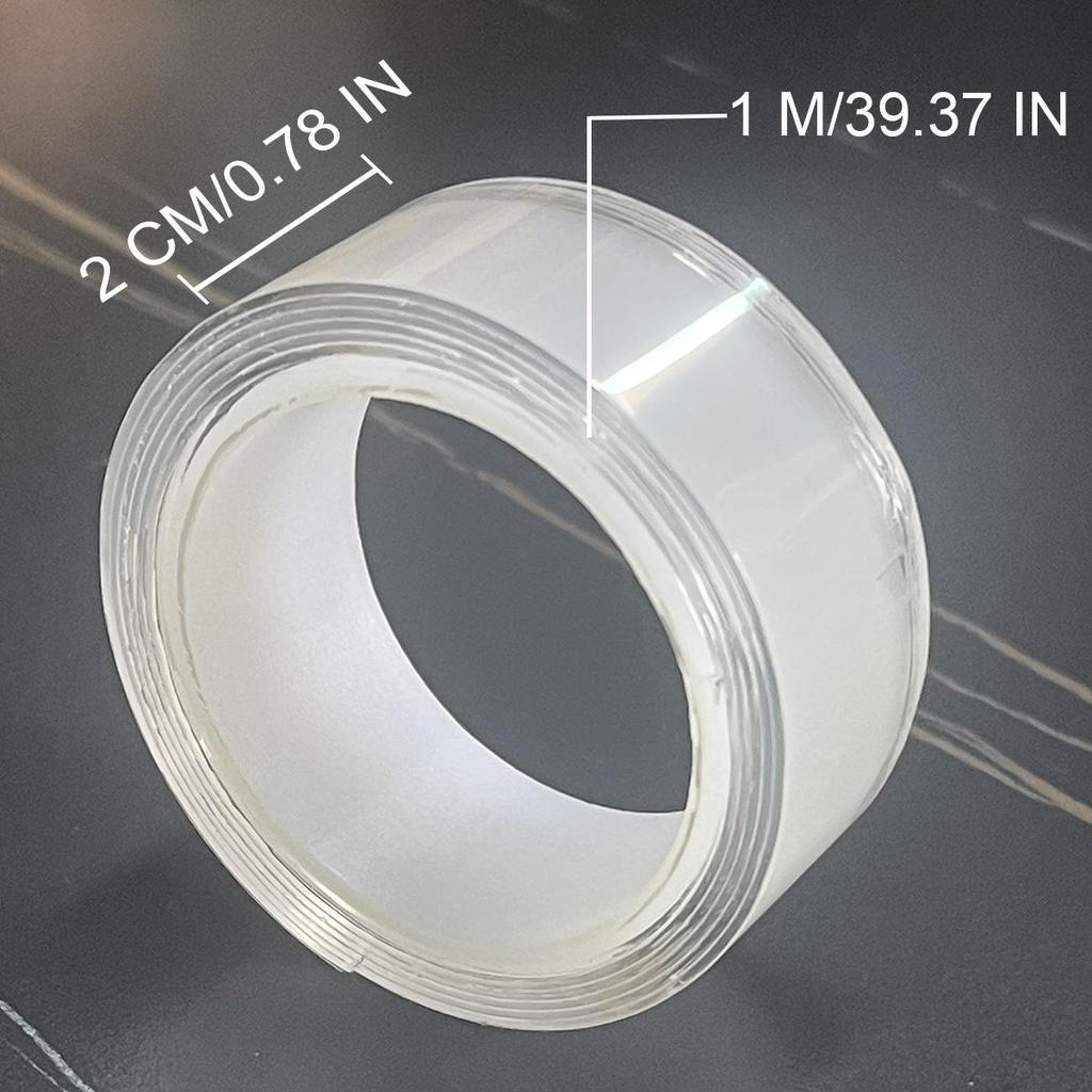 Nano Double-Sided Tape Grip Reusable Traceless Removable Transparent Adhesive Sticker Kitchen Bathroom Washable Tapes