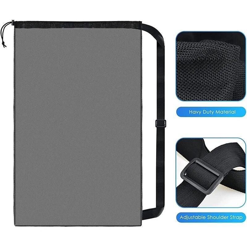 Большая сетчатая сумка для хранения баскетбольных, футбольных и волейбольных мячей, регулируемая сумка через плечо на шнурке, мяч, спортивное тренировочное оборудование