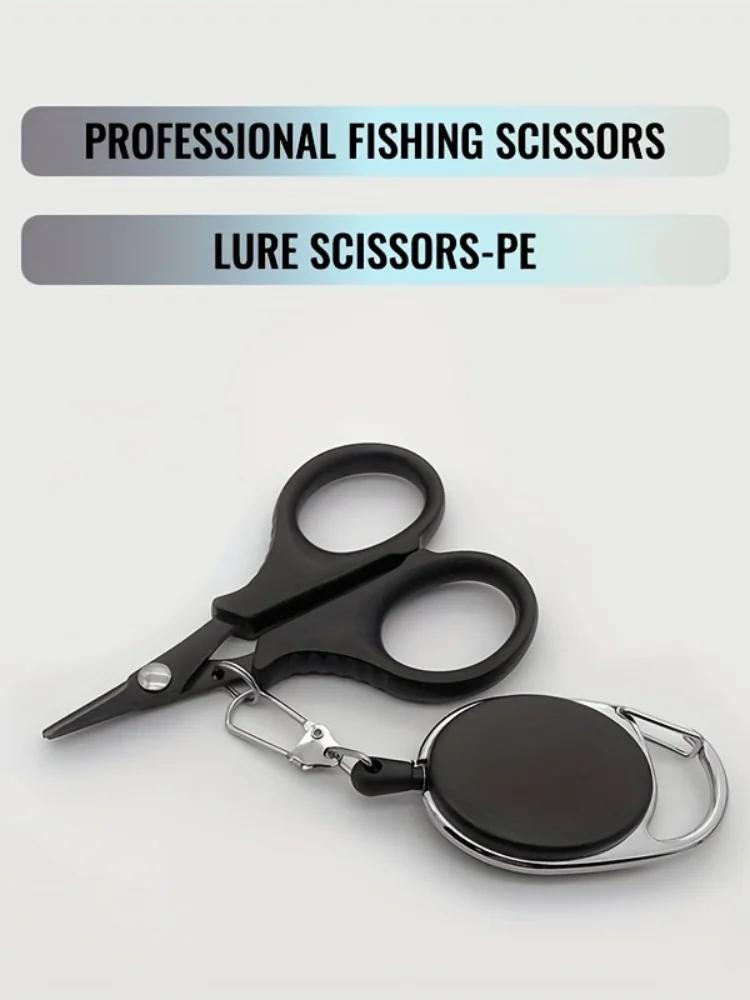 Shawto Titanium Coating Stainless Steel Fishing Scissor Plier Cut Pe Braid Line Cutter Plies Carp Fishing Accessories Tools