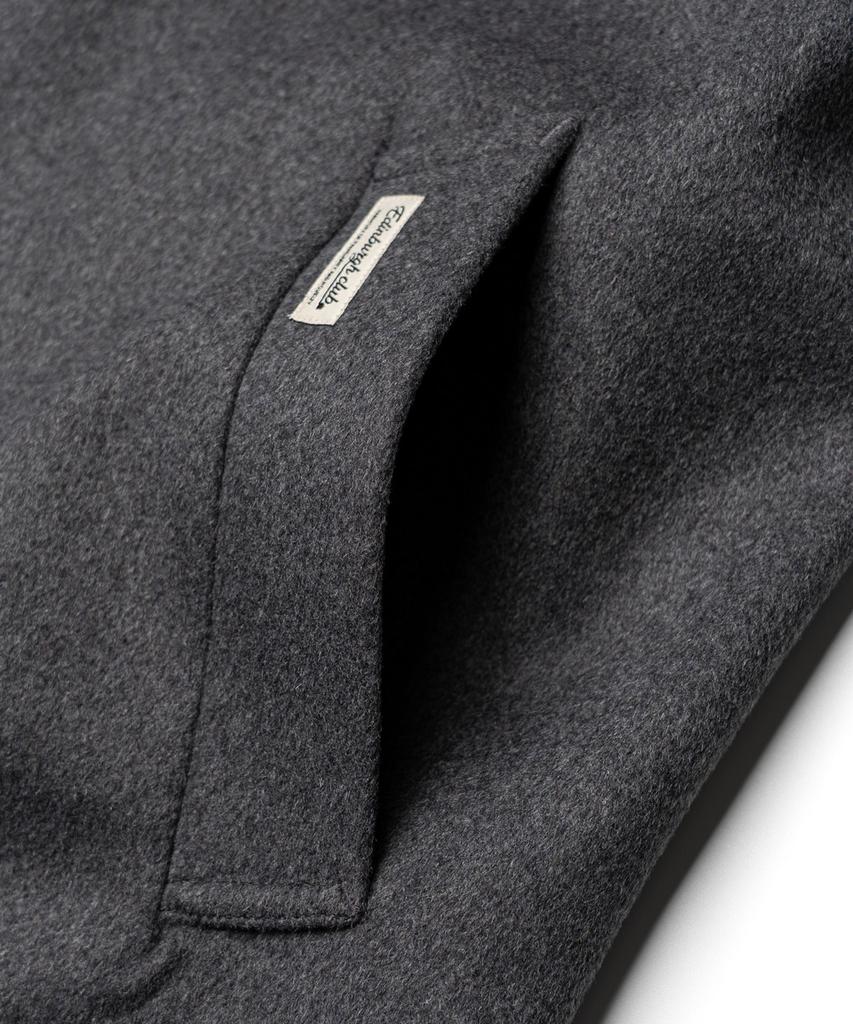 Edinburgh Club Wool Bonding Balmacaan Coat [C/Grey]