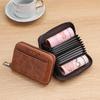 Ретро Мужской Многофункциональный Кошелек с Держателем для Карт и Водительского Удостоверения и Молнией
