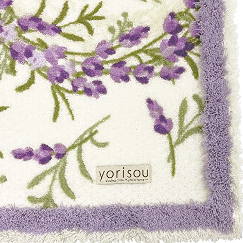 Коврик для туалета Senko S.D.S Lavender Long, Прибл.. 80 x 65 см, Фиолетовый цветочный принт, Антибактериальный и устойчивый к запахам, Сделано в Японии, Номер продукта 32686