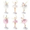 3Pc Ballet Girl Cake Dancing Birthday Decor Baby Girl Favor Happy Birthday Decor