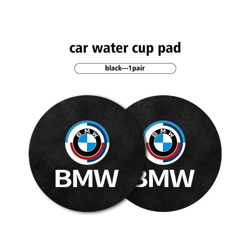 2pcs Car Coaster Water Cup Bottle Holder Anti-slip Pad Mat For BMW G01 G02 F15 F16 G05 G06 G07 F07 G30 F40 F44 F34 F30