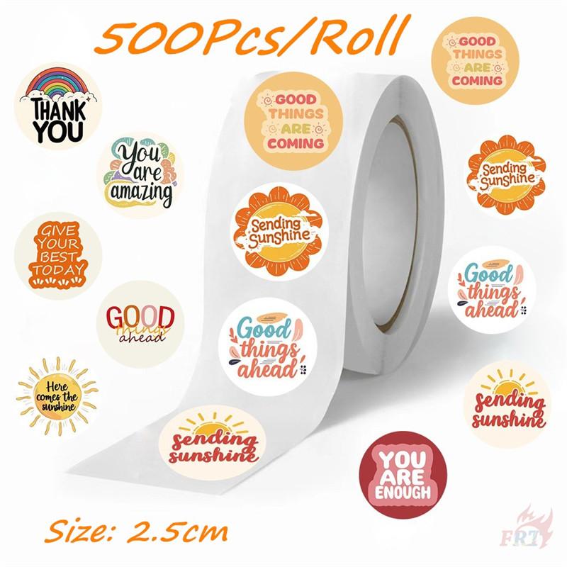 500 шт./рулон Sunshine Art Healing Words Kids Rewards Stickers - DIY Scrapbooks Декор Альбома Герметизация Этикетки Наклейки
