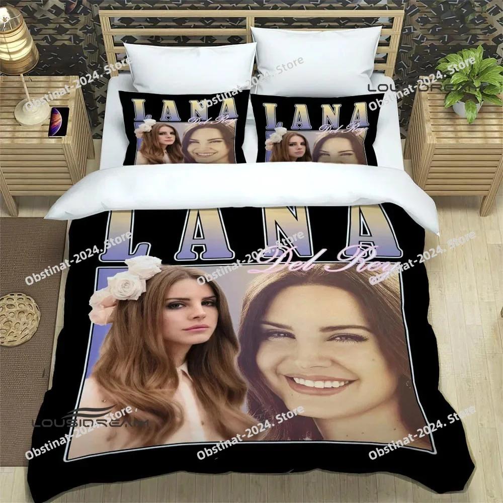 Постельное белье с принтом Lana Del Rey с наволочкой, мягкое одеяло, мягкое покрывало на односпальную, двуспальную, queen, super king-size размеры, роскошный подарок на день рождения