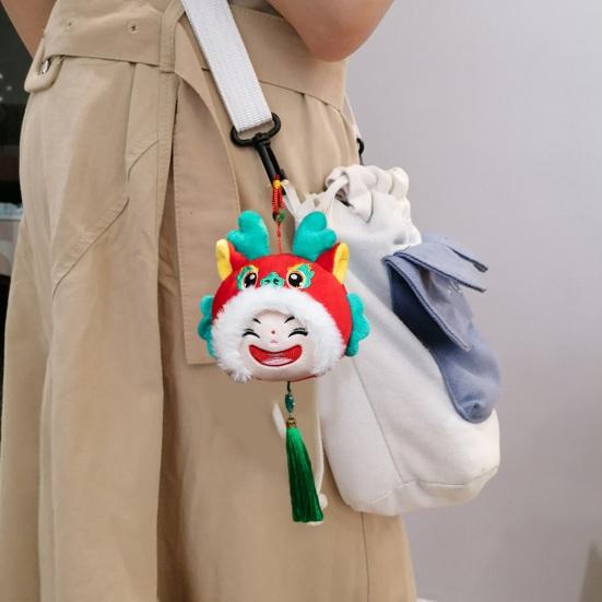 Плюшевый дракон, милый дракон, кукла, подвеска в китайском народном стиле, плюшевые игрушки