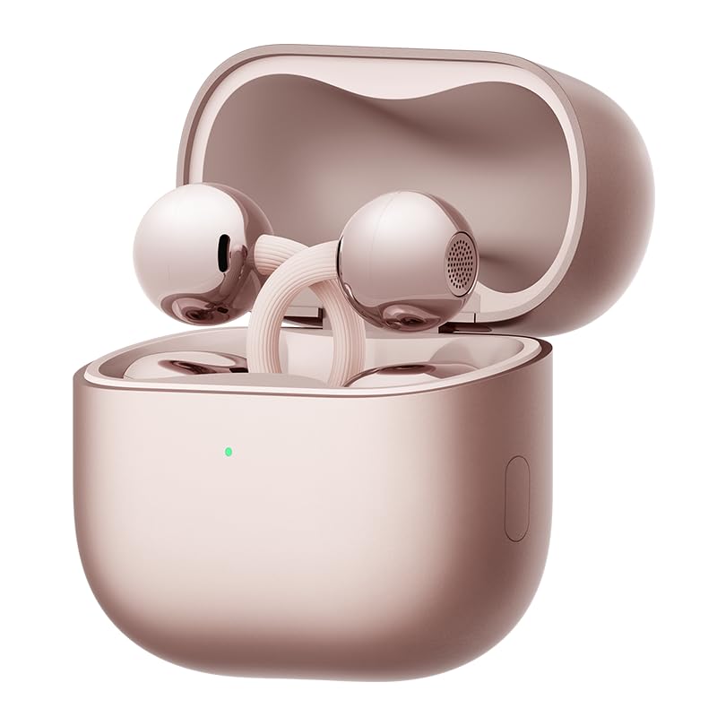HUAWEI FreeClip 2 Wireless Earbud Comfortable Ear Cuff Drop Automatic IP57 Dust and Water Fast Rose Gold Earbuds, Bluetooth, Non-Blocking Design, Fit,