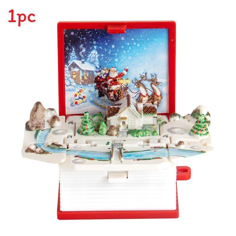 Брелок-брелок 3D Pop-Up Puzzle Book с сценой крепости для снятия стресса и в качестве креативного подарка
