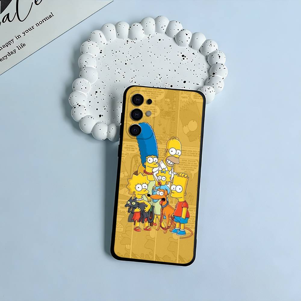 Симпсоны-Забавный Мультяшный Чехол Для Телефона Для Samsung S25,S24,S21,S22,S23,S30,Ultra,S20,Plus,Fe,Lite,Черный Мягкий Силикон