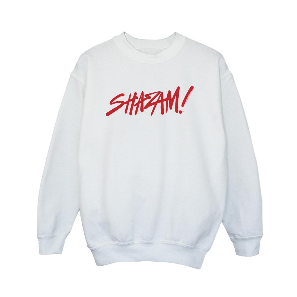 DC Comics Boys Shazam Fury Of The Gods Spray Paint Logo Sweatshirt
