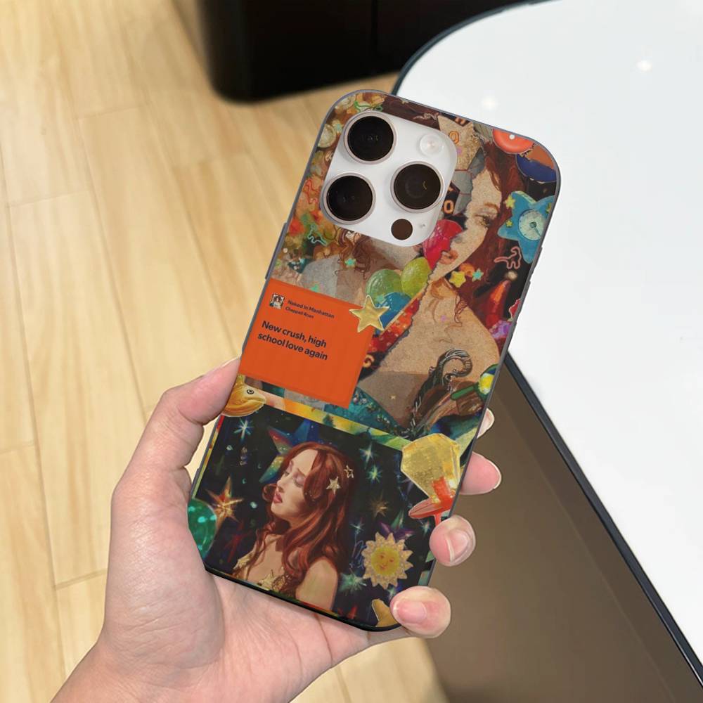 Чехол для телефона Singer C-Chappell R-Roan для iPhone 17 16 15 11 12 13 14 Pro Max Мягкий гофрированный силиконовый чехол