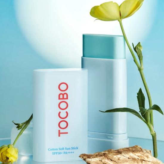 TOCOBO Хлопковый мягкий солнцезащитный стик SPF 50+ PA++++ 19г