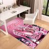 1PC Custom Name Pink Sparkle Heels Theme Floor Mat Ideal for Living Room, Game Rooms, Office, Bedroom,Floor Mat Playful Design