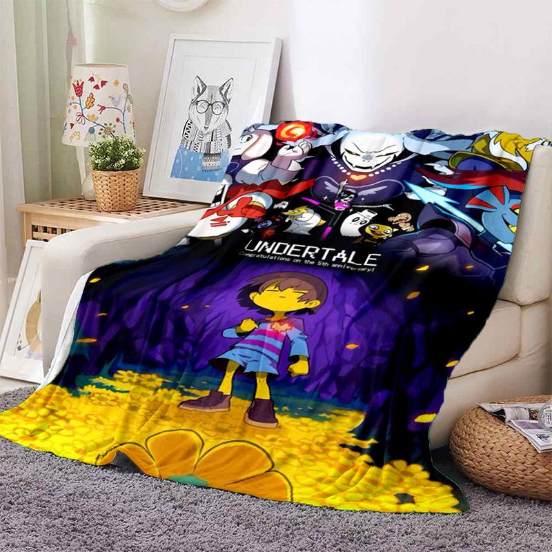 Легенда Подземелья Игровой Диван-Кровать Одеяло Супер Мягкое Теплое U-Undertale Санс Смешное 3D Печать Чехол для Одеяла Флисовое Плед