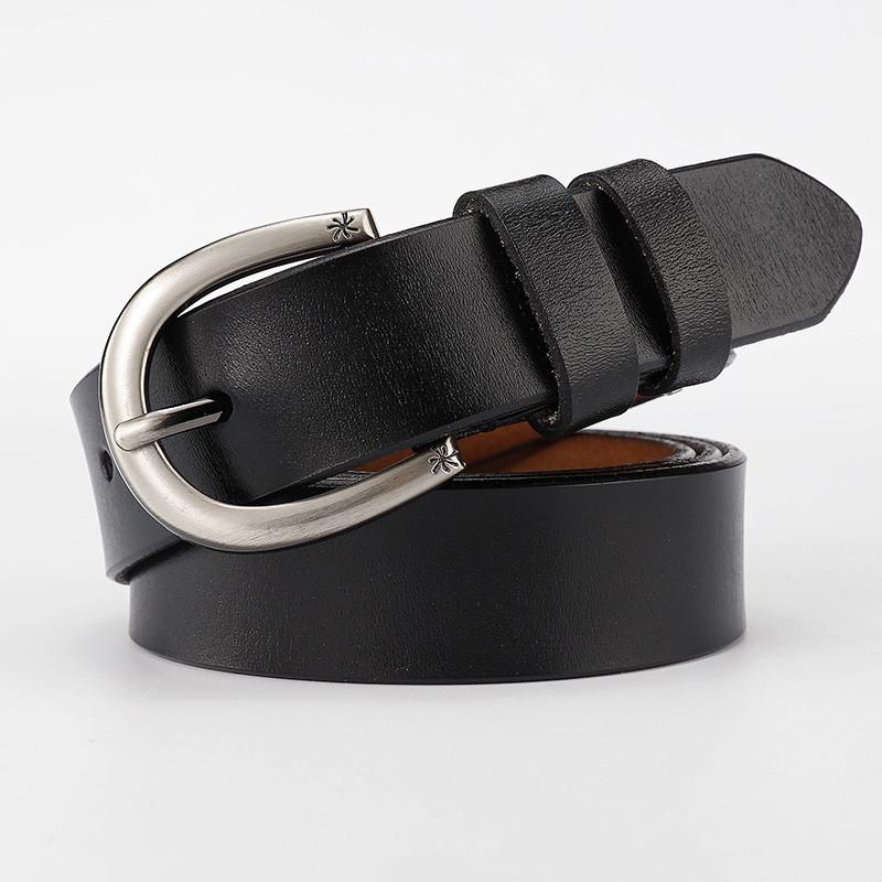 Genuine Womens Leather Waist Belt Alloy Buckle Everyday Casual Wear Decoration