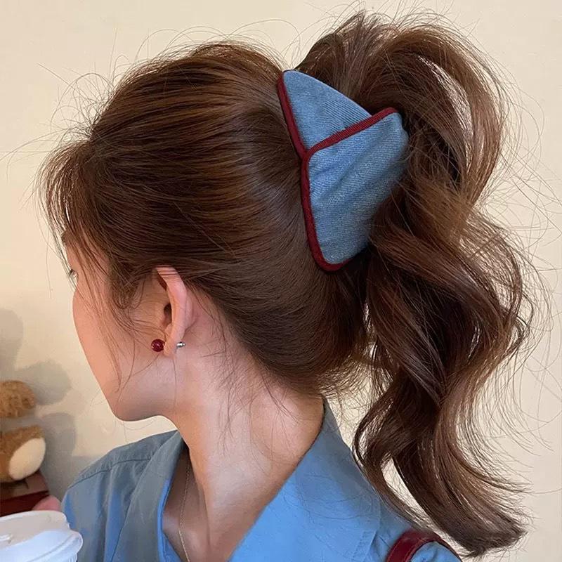 Заколка для волос в корейском стиле с бантом в горошек - Элегантная и универсальная