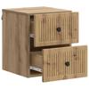 Wall Mounted Nightstand Artisan Oak Finish 33 x 34.5 x 40 cm