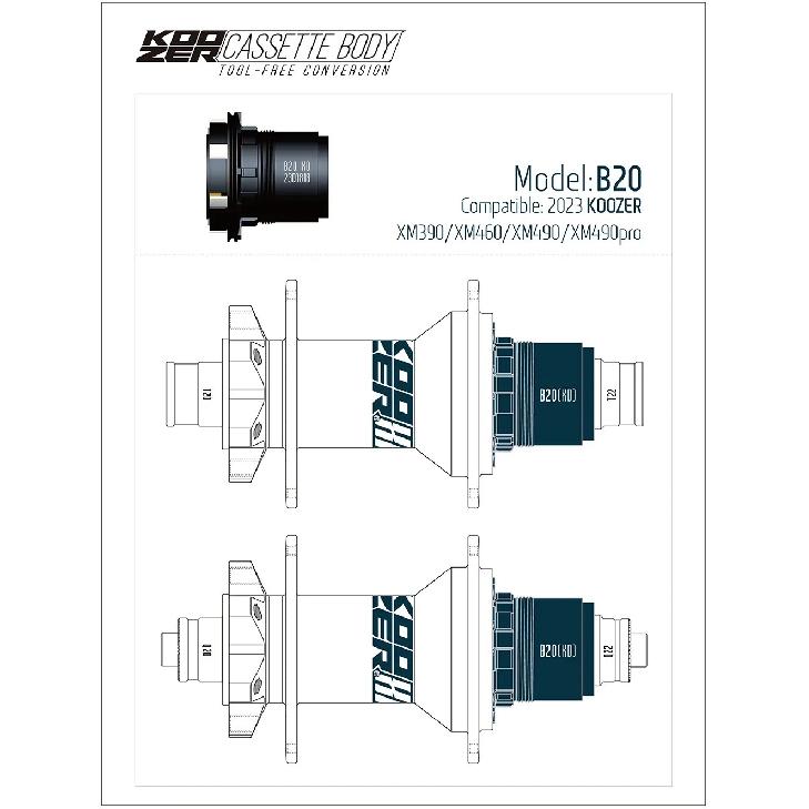 Koozer MTB Дорожный Велосипедный Втулка Кассетный Корпус для XM490/XM490pro/XM390460 HG 8-11S XD Micro Spline MS12S Комплекты Конвертеров Кассетного Корпуса