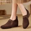 Wedges Women Suede Shoes Fashion New Casual Ankle Boots Woman 2024 Trend Winter Loafers Shoes Walking Cozy Mujer De Zapatillas