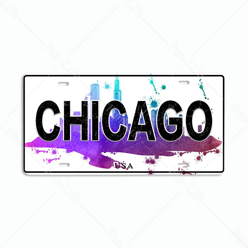 Винтажный плакат с номером автомобиля Испании/СИДНЕЯ Популярный город Бразилия Национальный флаг Ретро жестяные знаки Наклейки для домашнего декора