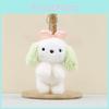 Cute Bow Rabbit Keychain Cartoon Child Schoolbag Decorative Pendant Plush Doll