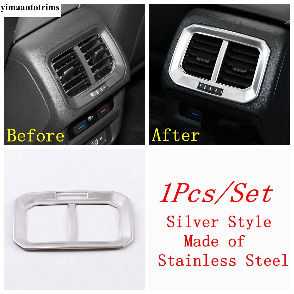 Задний подлокотник автомобиля, коробка для кондиционера, вентиляционная рама, крышка, отделка для Volkswagen VW Tiguan MK2 2016 - Аксессуары для интерьера