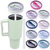 Reusable Tumbler Cover Splash Resistant Replaceble Tumbler Flip Straw Lid Reusable Straw Cap for  40oz Mug Accessories