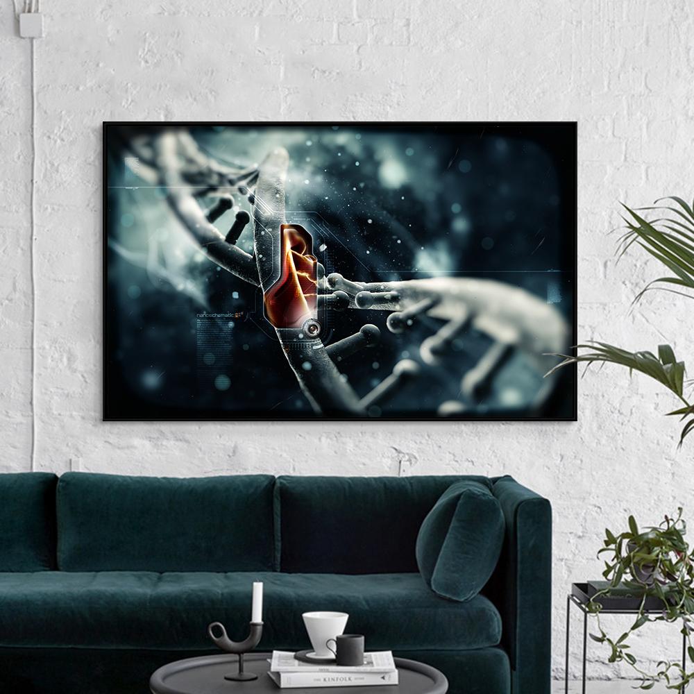 Гематологическая ДНК картина, современная технология, настенное искусство, холст с принтом, постер, нано схема для подарка, гостиной, домашнего декора, Cuadros