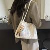 Large Capacity Nylon Underarm bag Korean Style Striped Tote Bag Shoulder Bag Women  Office Worker
