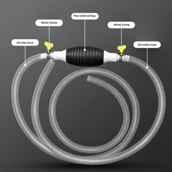 Многоцелевой всасывающий насос для жидкости Портативный ручной насос для перекачки топлива с высокопроизводительным шлангом Многоразовое масло