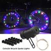 2024 New Colorful LED Wheel Lights Front and Rear Spoke Lights Cycling Decoration Tire Strip Light Accessories Bicycle Lights 7