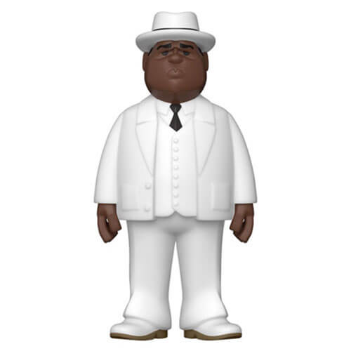 Белый костюм Notorious BIG Biggie, виниловый, золотой