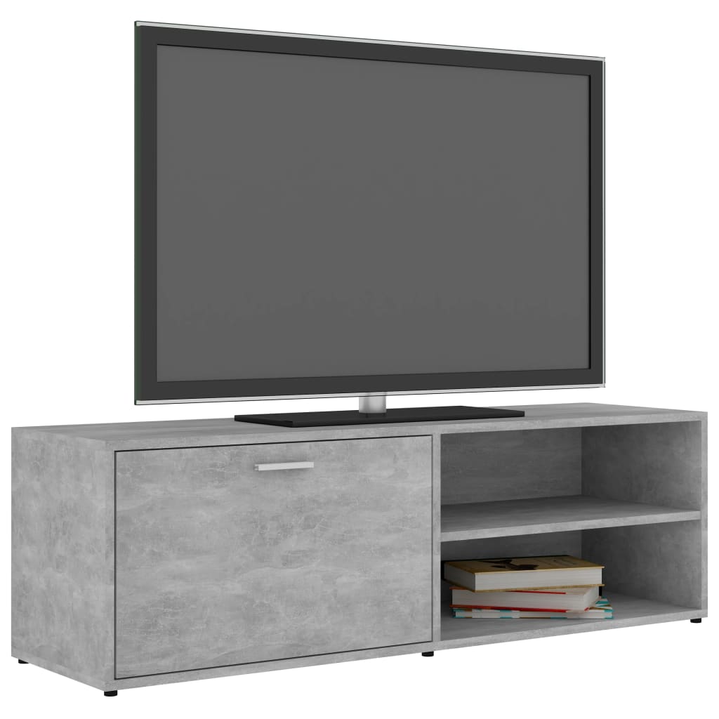 TV Stand Concrete Grey 120 x 34 x 37 cm Particleboard