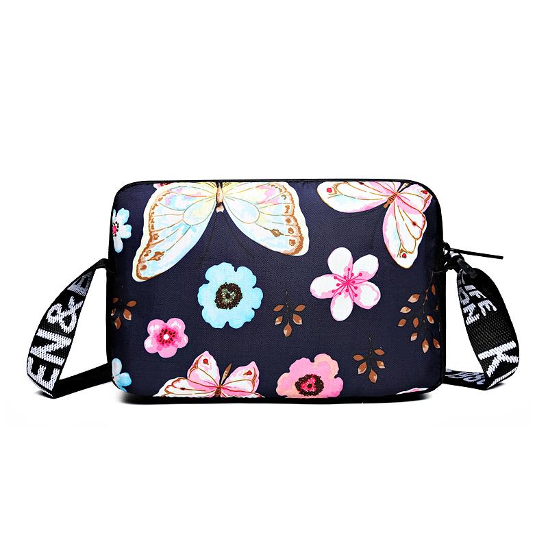 Chic Stylish Floral Pattern Shoulder Bag Multi- Option Portable Adjustable-strap Casual Daily Use Functional Versatile Bag