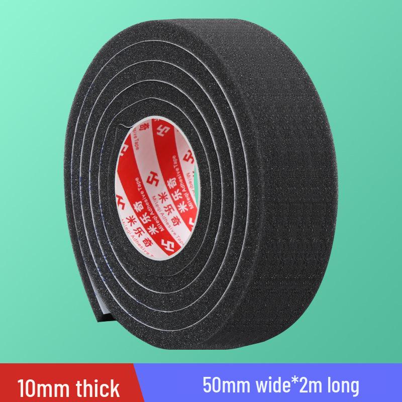 Black Soft Sponge Sealing Strip for Soundproof, Windproof, Shockproof Glass and Sliding Doors or Windows