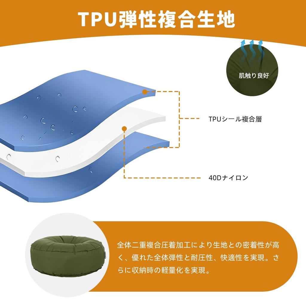 HARUMAKI Портативная подушка Air Cushion 40D Нейлоновый композит ТПУ Легкая