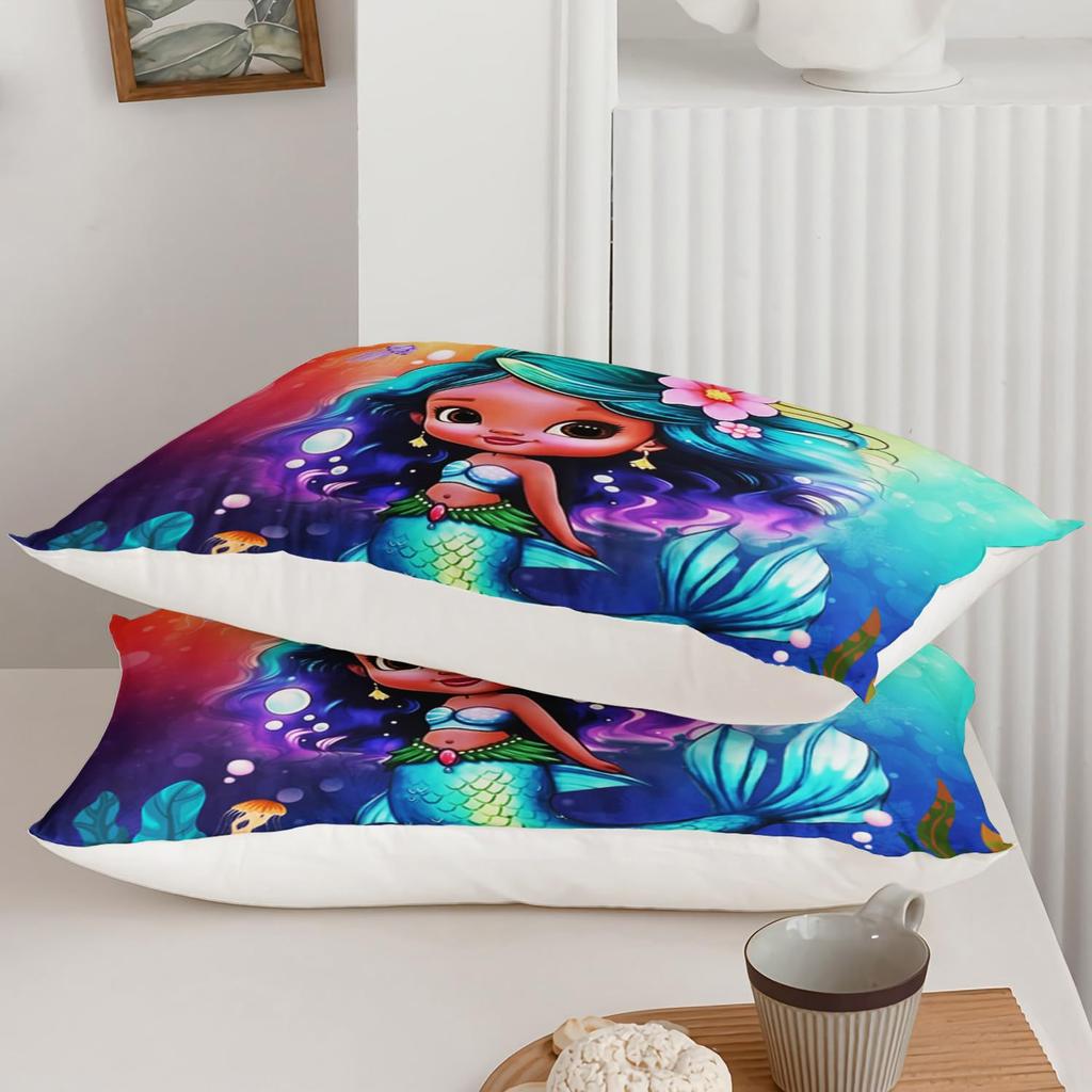 Cute Scales Three-Piece Quilt Cover 3D Digital Printing Bedding Set