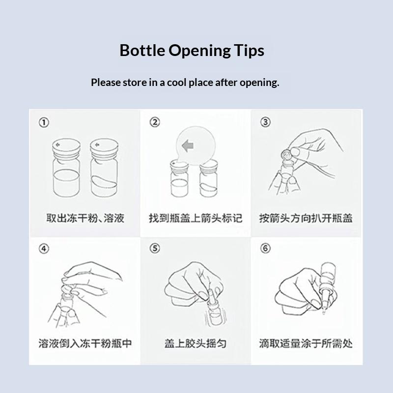 1Set Ghk-Cu Peptides Blue Copper Lyophilized Powder Hydration Brightening Cream Repair Firmng Serum Improve Elasticity Skin Care